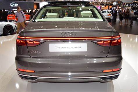 2018 Audi A8 L Rear At 2017 Dubai Motor Show