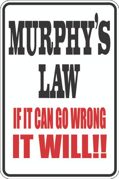 murphy s law sign