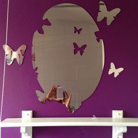 Butterfly Mirror Wall Stickers 2 Stickers Wall Mirror Wall Stickers