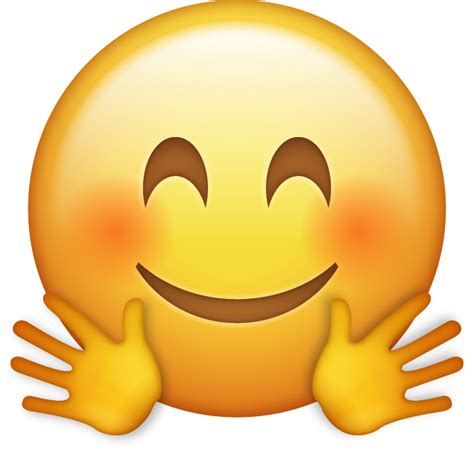 Download Hugging Emoji Icon In Png And Ai Emoji Island