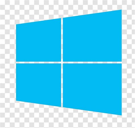 Windows 10 8 Microsoft Operating Systems Blue Logos Transparent Png