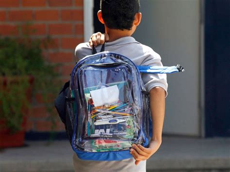 Preschoolers Among Students Required To Carry Clear Backpacks In Texas