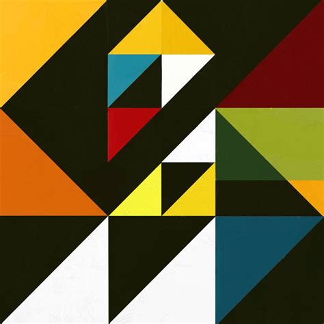 Geometric Abstraction By Rabi Roy Painting Digital Art Limited