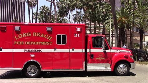 Long Beach Fire Dept Engine And Rescue 1 Youtube