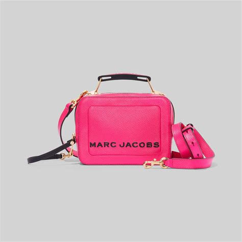 Marc Jacobs Leather The Textured Mini Box Bag In Pink Lyst