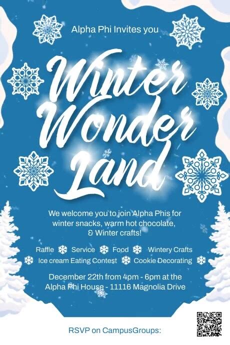 Copy Of Winter Wonderland Invitation Template Postermywall