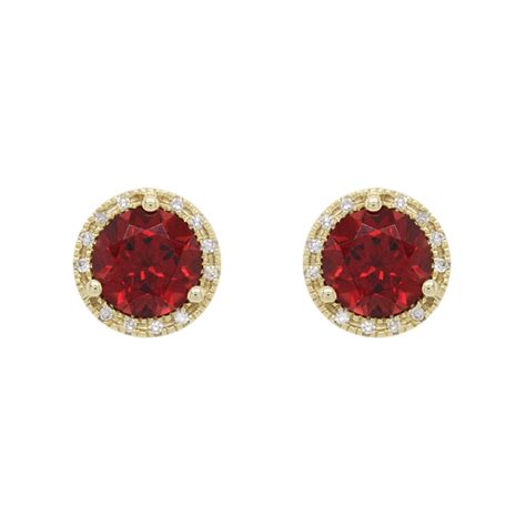 Dabakarov Garnet Stud Earrings Lilliane S Jewelry