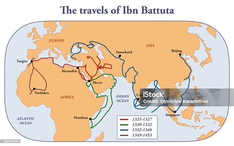 The Travels Of Ibn Battuta Stock Illustration Download Image Now