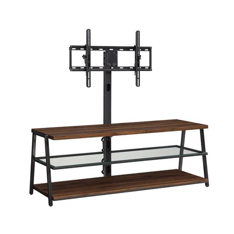 Mainstays Arris 3 In 1 Tv Stand For Tvs Up To 70′ Canyon Walnut