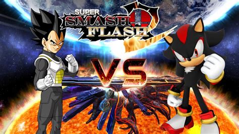 Vegeta Vs Shadow The Hedgehog Super Smash Flash 2 Mods Youtube