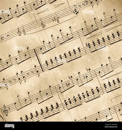 Old Musical Notes Stock Photo Alamy