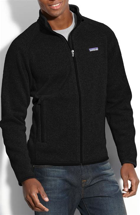 Patagonia men's better sweater jacket in gray size medium full zip. Patagonia 'Better Sweater' Jacket in Black for Men | Lyst