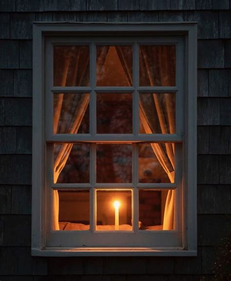 Well Leave The Light On For You Window Candles Candle Night Candles