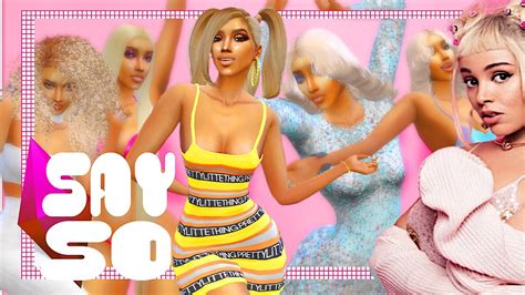 💖doja Cat Say So Inspired Cas Cc Folder And Sim Download Collab W Meek Games The Sims 4