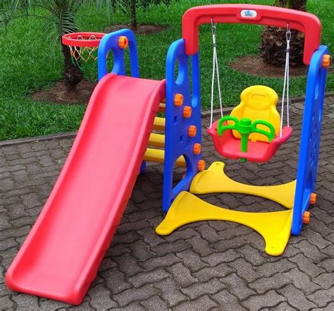 Playground Infantil 3 Em 1 G Balanco Escorregador E Cesta R 1189