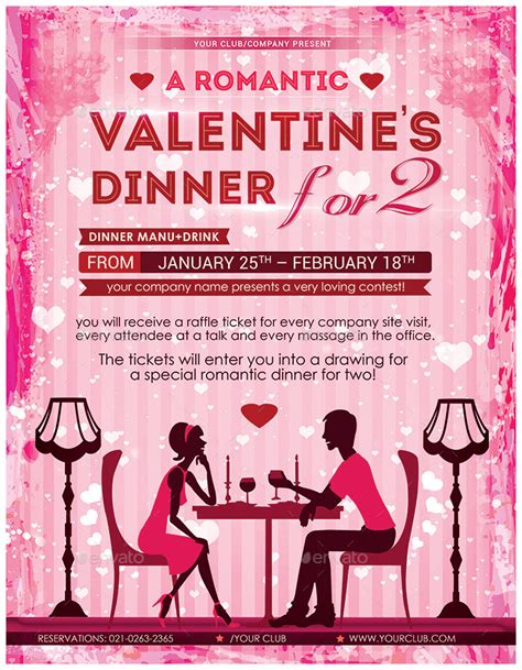 Romantic Dinner Valentines Flyer By Al Mamun Graphicriver