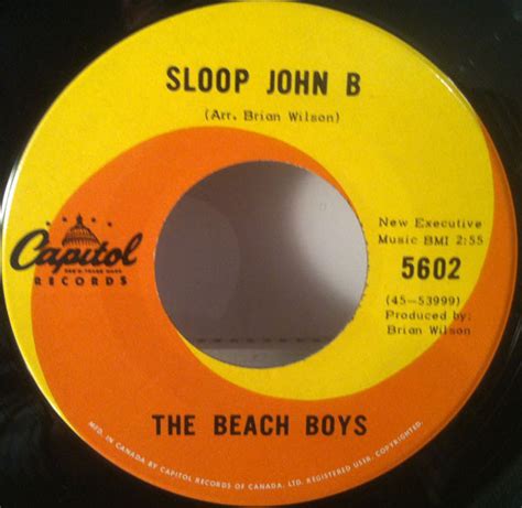 The Beach Boys Sloop John B Vinyl 7 45 Rpm Discogs