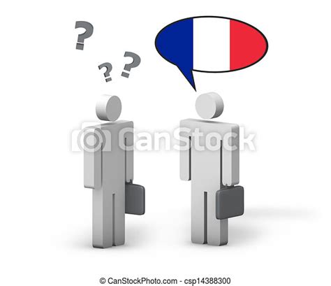 People Speaking French Clip Art