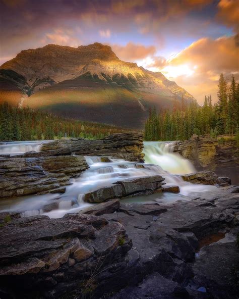 Athabasca Falls Jasper National Park Alberta Canada Pics