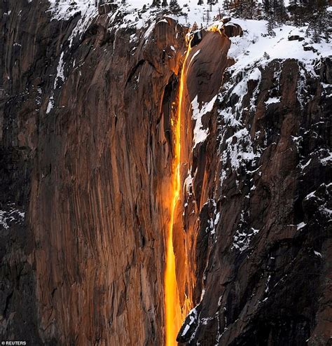 Firefall Phenomenon Shines Bright In Yosemite National Park Daily