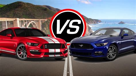 2016 Ford Mustang Shelby Gt350 Vs Mustang Gt Spec Comparison Youtube