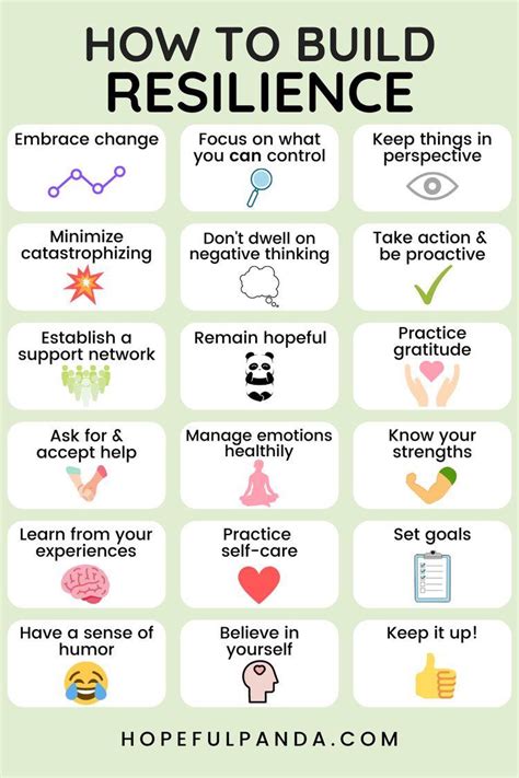 18 Ways To Build Your Resilience Daily Infographic