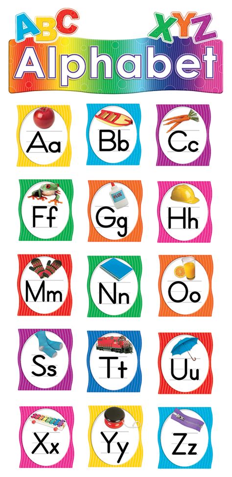 First, kids trace lines on this prekindergarten writing worksheet to strengthen the fine motor skills needed to form the letter a. Alphabet Mini Bulletin Board - TCR4865 | Teacher Created ...