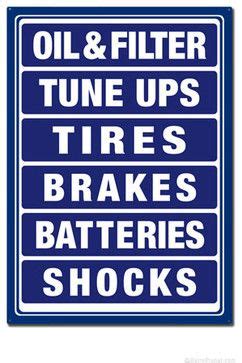 Inspiration for customer service slogans. The Blue Auto Shop Services Metal Sign | Automotive Tin Signs | RetroPlanet.com artwork | Auto ...