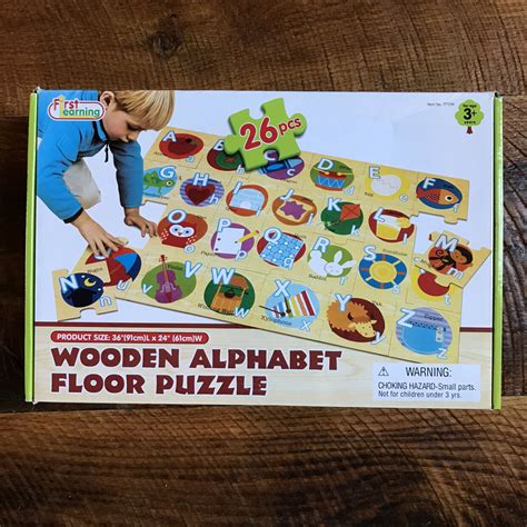 Wooden Alphabet Floor Puzzle