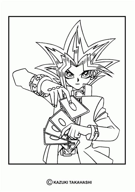 Yu Gi Oh Coloring Pages Coloring Home