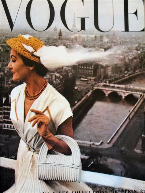 1950s French Vogue Photo By Robert Doisneau Vogue Magazine Covers