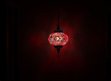 Turkish Mosaic Hanging Lamp Medium Mosaic Fire Ball Nirvana