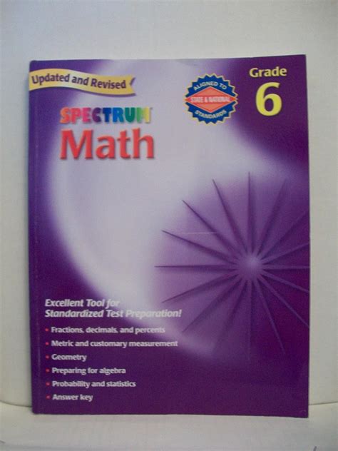 Spectrum Math Grade 6 Thomas Richards 0087577913964 Books