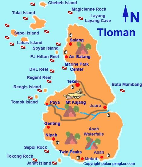 Tioman Map
