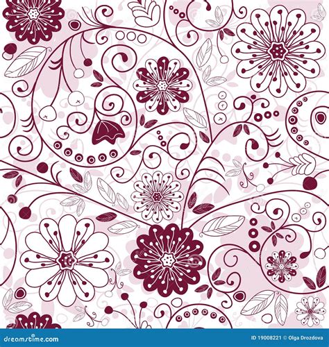 Simple Purple Floral Pattern Cute Pattern Small Flower Small Colorful