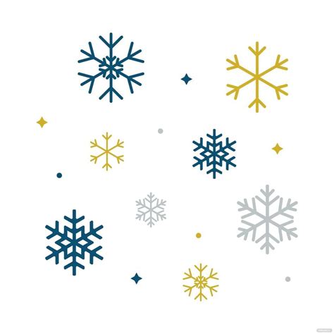 Free Cute Snowflake Vector Eps Illustrator  Png Svg