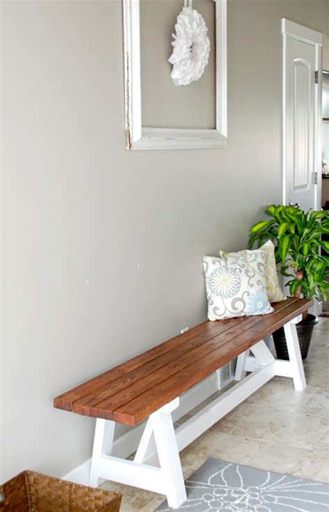 Diy Project Farmhouse Bench The Home Depot