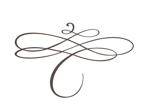 Hand Drawn Flourish Separator Calligraphy Designer Elements 372178