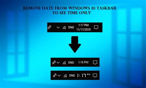 How To Remove Date From Windows 10 Taskbar To See Time Only