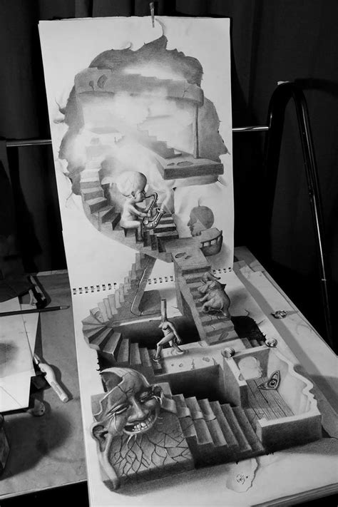 These Mind Blowing 3d Pencil Drawings Leap Off The Page At You 3d