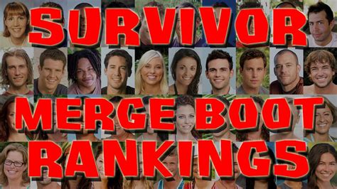 Survivor Merge Boot Rankings Youtube
