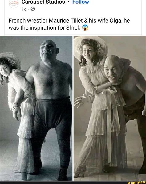 CAROUSE Lrollow French Wrestler Maurice Tillet His Wife Olga He Was