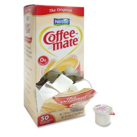 Carbs in coffee creamers vary by brand, but most coffee creamers are made with plenty of hidden carbs, such as sugar and even corn syrup solids! Coffee-Mate Flavored Liquid Creamer - Regular Flavor - 50 ...
