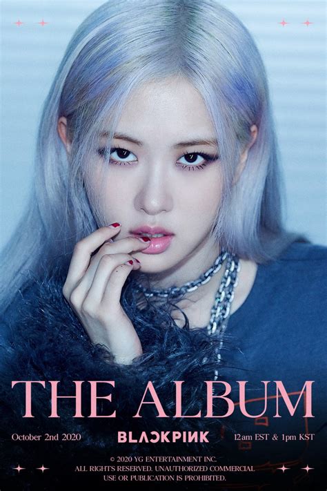 Blackpink Reveal An Icy Teaser Poster Of Rosé For The Album Allkpop