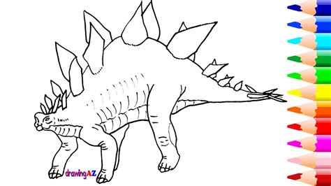 Jurassic world stegosaurus coloring pages. Stegosaurus Drawing at GetDrawings | Free download
