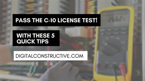 Pass The C 10 License Test With These 5 Quick Tips Digital Constructive