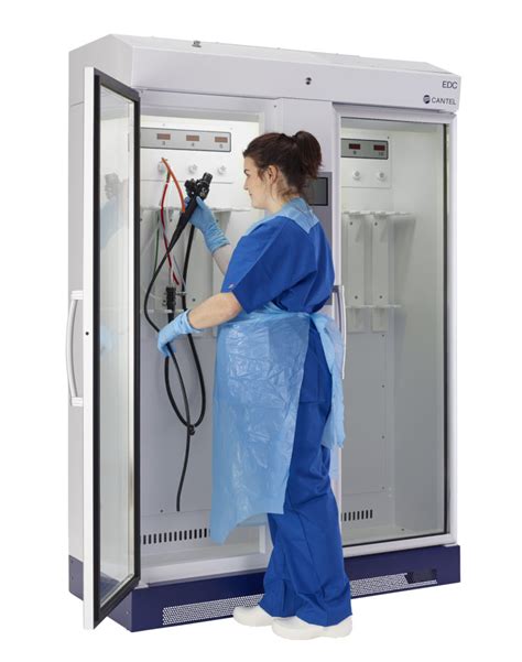 Providing endoscope protection and bacterial growth prevention. EDC Endoscope Drying Cabinet compliant with EN 16442 ...