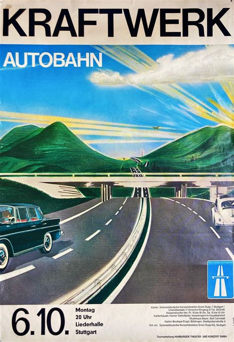 Kraftwerk Autobahn Konzert Plakat Concert Tour Poster 6101975