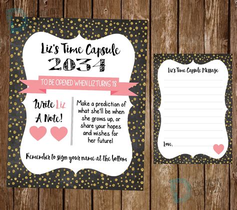 Birthday Time Capsule Baby Time Capsule Baby Shower T