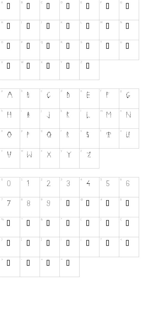 Skeleton Alphabet Font